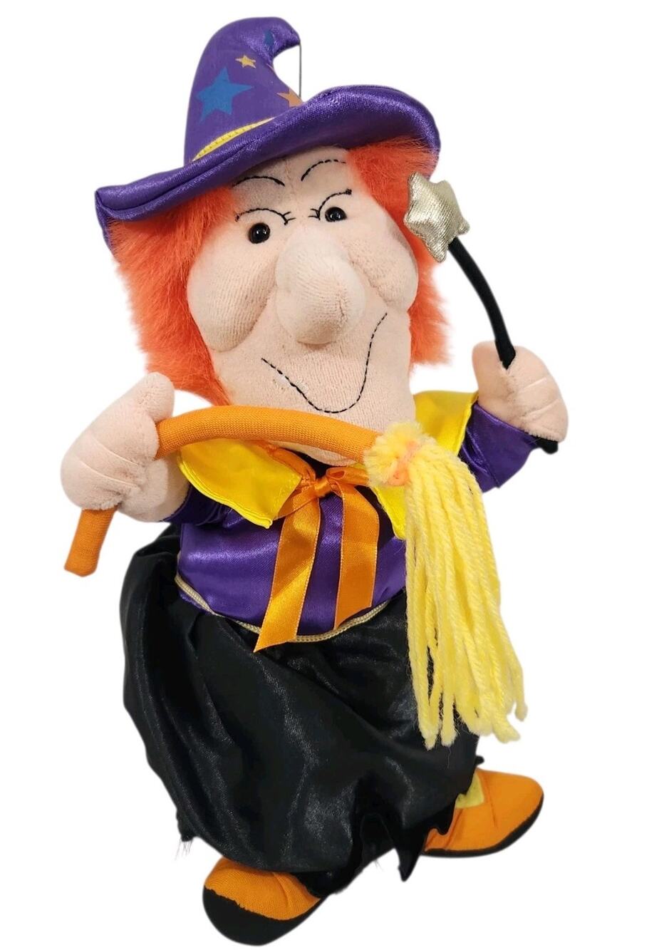 VTG Dept 56 Halloween Wacky Witch Decor Halloween Plush Y2K 90s Not Working